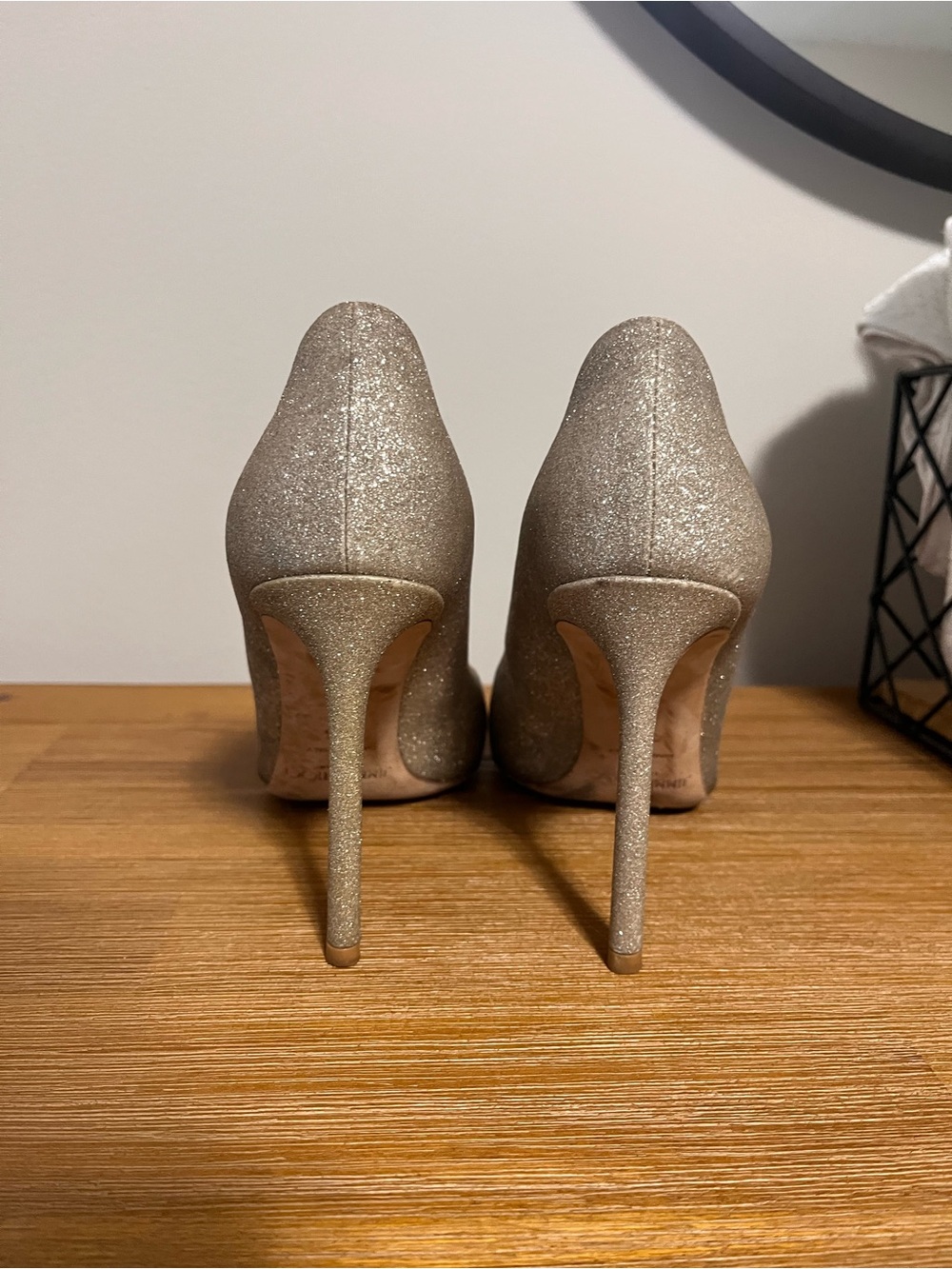 Jimmy Choo Champagne Romy 100mm (4”) Heels - Picture 4 of 6